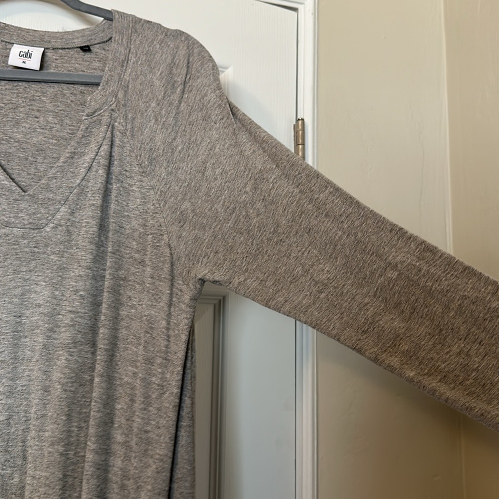 CABi Long Sleeve V-Neck Tunic Tee - Picture 2 of 6
